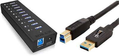 Raidsonic ICY BOX IB-AC6110 10-Port USB 3.0 Hub
