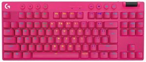 Logitech G Pro X TKL Lightspeed wireless pink mechanical keyboard | US, TACTILE SWITCHES