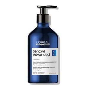 L'oreal Professionnel Serioxyl Advanced Purifier Bodifier Shampoo Valomasis šampūnas slenkantiems plaukams, 500ml