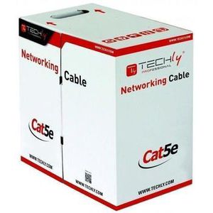 TECHLY 029167 TechlyPro F/UTP Cat5e outdoor network bulk cable 4x2 solid CCA 305m box black