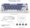 Royal Kludge RK M75 RGB Ocean Blue wireless keyboard | 75%, Hot-swap, Silver switches, US