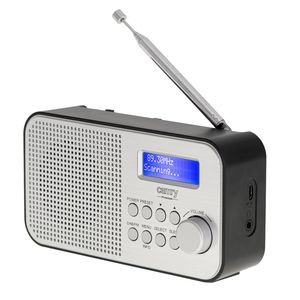Radijo imtuvas Camry Portable Radio CR 1179 Display LCD, Black/Silver, Alarm function