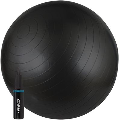 Gimnastikos kamuolys AVENTO 42OD-BLK 65 cm + pompa