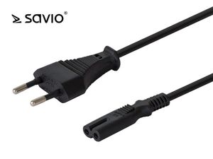 Elmak Power cord SAVIO CL-100 2pin flat eight, 1.8m