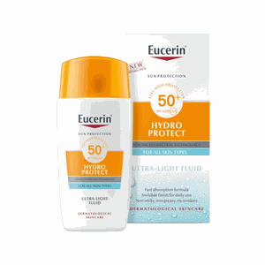 EUCERIN ypač lengvas veido fluidas nuo saulės SPF50+, SUN HYDRO PROTECT 50 ml