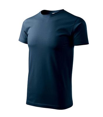 Vyriški Marškinėliai MALFINI Basic, Navy Blue 160g/m2