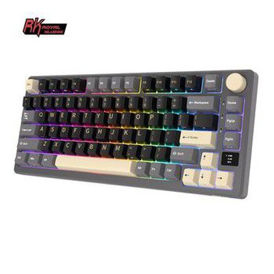 Royal Kludge RK M75 RGB Phantom belaidė klaviatūra | 75%, Hot-swap, Silver switches, US