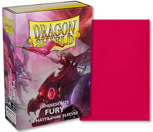 Dragon Shield Japanese size Dual Matte Sleeves - Fury (60 Pcs)