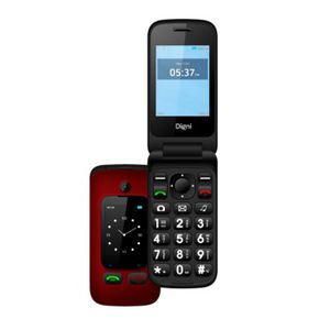 Digni Flip by eSTAR Clamshell Phone 2.4''+ 1.77" Red