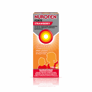 Nurofen Forte Strawberry 40 mg/ml geriamoji suspensija 100 ml