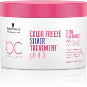 Schwarzkopf Professional BC Color Freeze Silver Treatment Sidabrinė kaukė šviesintiems plaukams, 500ml
