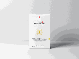 SwissOvit vitamino B kompleksas, kapsulės, N30