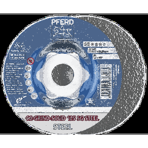 Šlifavimo diskas PFERD CC-GRIND-SOLID 125 SG-Steel