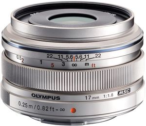 Olympus M.Zuiko 17mm F1.8 (Silver)
