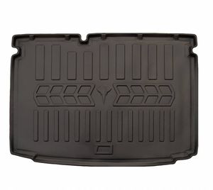 Guminis bagažinės kilimėlis VOLKSWAGEN Polo V 2009-2017  (hatchback/lower trunk) black /6024461
