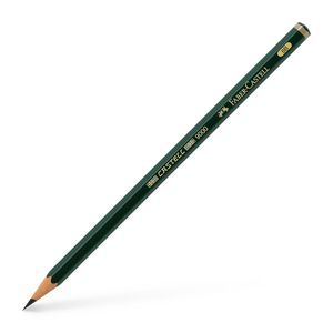 Pieštukas Faber-Castell 9000, 6B, be trintuko, padrožtas