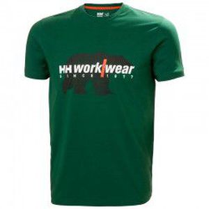 Marškinėliai HELLY HANSEN Graphic T-Shirt, žali 3XL