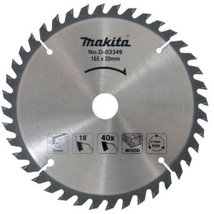 Pjovimo diskas 165x20mm 40 zębów Makita D-03349