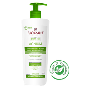 Bioxsine Acnium Sebum Regulating Face Washing Gel Veido prausiklis riebiai į aknę linkusiai odai , 500ml