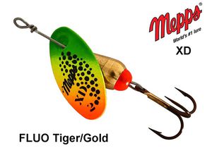 Blizgė Mepps XD Tiger/Gold 5 g