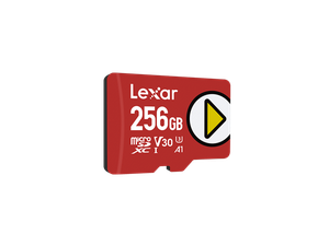 Atminties kortelė Lexar Play UHS-I MicroSDXC, 256 GB, Flash memory class 10, Red, 150 MB/s