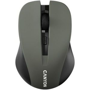 CANYON MW-1 Simple coloured wireless optical mouse with 4 buttons, DPI 800/1200/1600, Gray, 103.5x69.5x35mm, 60 g