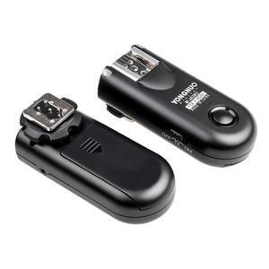 A set of two Yongnuo RF603N II flash triggers with a N1 for Nikon cable