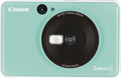 Canon Zoemini C žalias momentinis fotoaparatas + Canon Zink 10 vnt. foto popieriaus