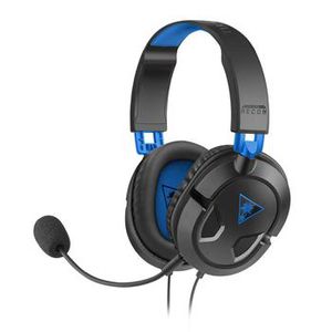 Turtle Beach RECON 50P Wired Over-ear Gaming Headphones - Black/Blue | Detachable microphone with flexible boom | Xbox One/Xbox Series X|S/PS4/PS5/Nintendo Switch/PC/Smartphones