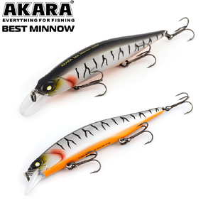 Vobleris AKARA Best Minnow BM100SP, Spalva A109, Svoris 15 g, Plūdrus