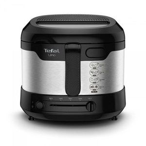 Tefal Uno FF215D Vienas Autonominės 1600 W Gruzdintuvė Juoda, Nerūdijančiojo plieno