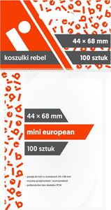 REBEL Sleeves - Mini European (44x68mm) - 100 Vnt