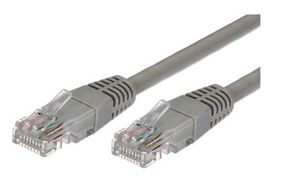 Patch cable cat.5e RJ45 UTP 1m. grey - pack of 10