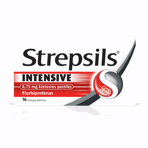 Strepsils Intensive 8,75 mg kietosios pastilės N16