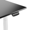 Reguliuojamo aukščio stalas Up Up Bjorn baltas, stalviršis M juodas
