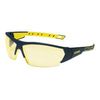 Apsauginiai akiniai Uvex i-Works geltona linze, supravision excellence (nesibraižantys ir nerasojantys) padengimas, juodos/geltonos kojelės