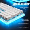 Royal Kludge RK918 RGB white wired mechanical keyboard | 100%, Brown switches, US