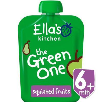 ELLA'S KITCHEN ekologiška obuolių, kriaušių ir kivi tyrelė The Green One