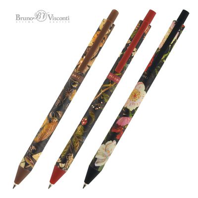 Rašiklis Bruno Visconti ArtClick Flora Black night, 0.5mm, mėlynos spalvos