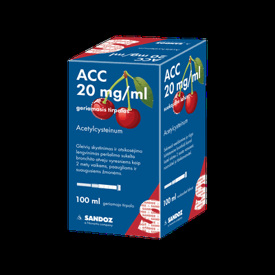 ACC 20 mg/ml geriamasis tirpalas 100 ml