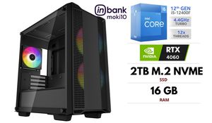 PC| I5-12400F, 16GB 3200MHz, SSD NVME M.2 1TB, SSD 1TB, RTX 4060