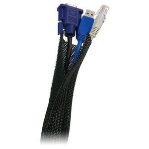 Flexible cable organiser, black