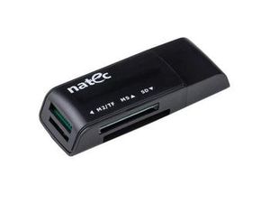 NATEC NCZ-0560 Card Reader MINI ANT 3 SDHC MMC M2 Micro SD USB 2.0 Black