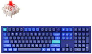 Keychron Q6 100% Navy Blue mechaninė klaviatūra (ANSI, RGB, Hot-Swap, Gateron Pro  Red Switch)