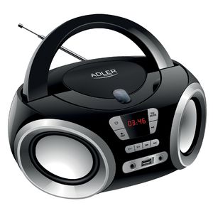 Magnetola Adler CD Boombox AD 1181 USB connectivity, Speakers, Black