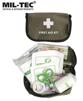 Vaistinėlė Mil-tec First Aid maža (žalia)