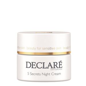 Declaré 5 Secrets Night Cream Atpalaiduojantis naktinis veido kremas, 50 ml 