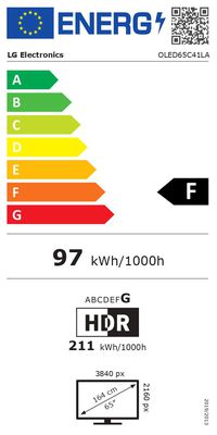 Televizorius Smart TV | OLED65C41LA | 65" | 165 cm | 4K UHD (2160p) | webOS