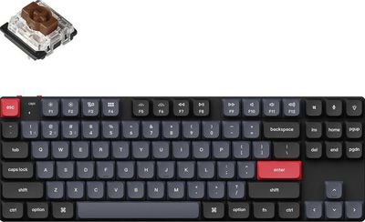 Keychron K1 Pro 80% Wireless Mechanical Keyboard (ANSI, RGB, Hot-Swap, Brown Switch)