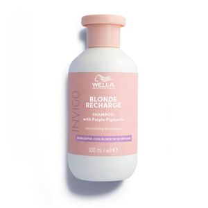 Wella Professionals INVIGO Blonde Recharge Purple Shampoo Geltoną atspalvį neutralizuojantis šampūnas, 300ml